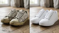 Kuin pesulassa: kuinka saat kenkäsi loistavan valkoisiksi — 5 menetelmää eri materiaaleille